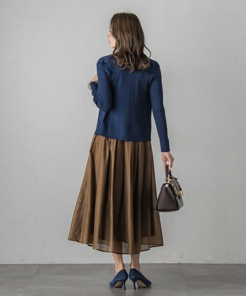 Viaggio Blu / ビアッジョブルー カーディガン・ボレロ | LUCINDAリブカーディガン≪手洗い可能≫ | 詳細5