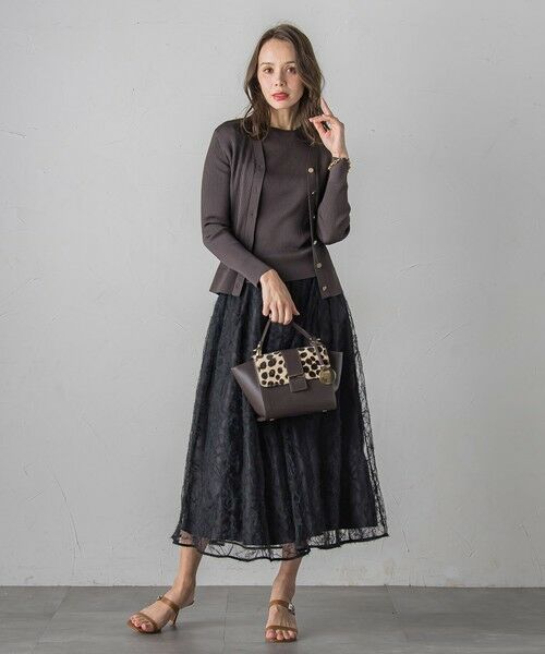 Viaggio Blu / ビアッジョブルー カーディガン・ボレロ | LUCINDAリブカーディガン≪手洗い可能≫ | 詳細21