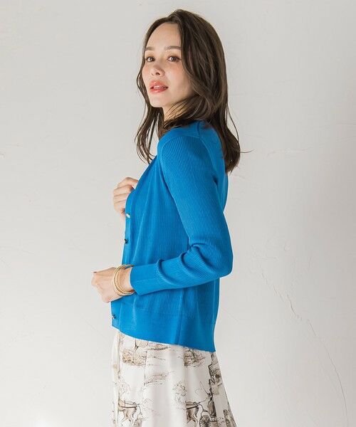 Viaggio Blu / ビアッジョブルー カーディガン・ボレロ | LUCINDAリブカーディガン≪手洗い可能≫ | 詳細26