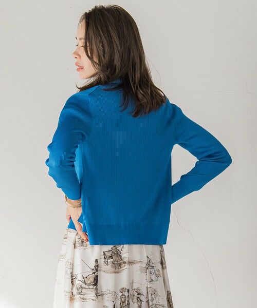 Viaggio Blu / ビアッジョブルー カーディガン・ボレロ | LUCINDAリブカーディガン≪手洗い可能≫ | 詳細27