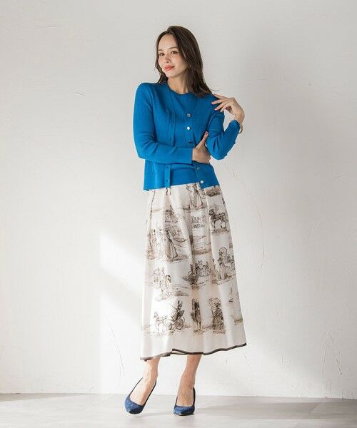 Viaggio Blu / ビアッジョブルー カーディガン・ボレロ | LUCINDAリブカーディガン≪手洗い可能≫ | 詳細29