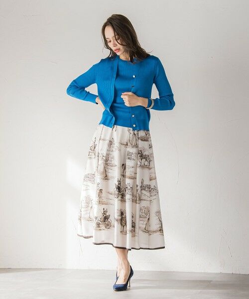 Viaggio Blu / ビアッジョブルー カーディガン・ボレロ | LUCINDAリブカーディガン≪手洗い可能≫ | 詳細30