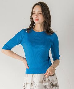 Viaggio Blu / ビアッジョブルー ニット・セーター | LUCINDAリブプルオーバー≪手洗い可能≫