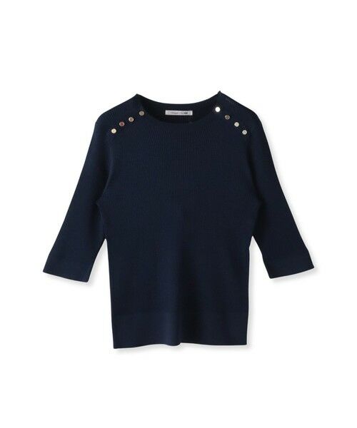 Viaggio Blu / ビアッジョブルー ニット・セーター | LUCINDAリブプルオーバー≪手洗い可能≫ | 詳細7