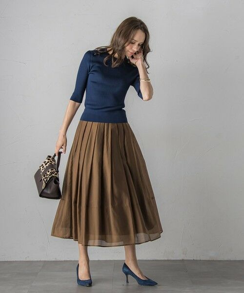 Viaggio Blu / ビアッジョブルー ニット・セーター | LUCINDAリブプルオーバー≪手洗い可能≫ | 詳細6