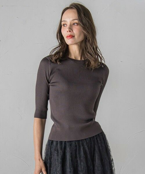 Viaggio Blu / ビアッジョブルー ニット・セーター | LUCINDAリブプルオーバー≪手洗い可能≫ | 詳細17