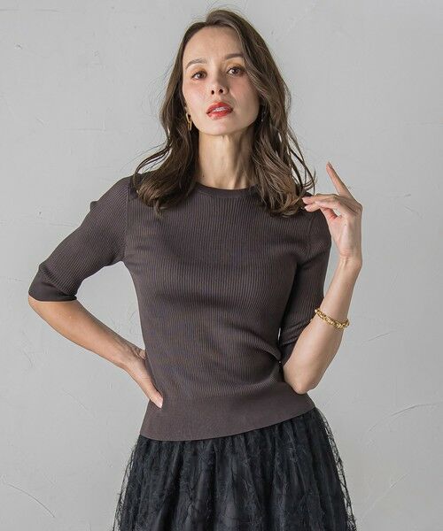 Viaggio Blu / ビアッジョブルー ニット・セーター | LUCINDAリブプルオーバー≪手洗い可能≫ | 詳細20