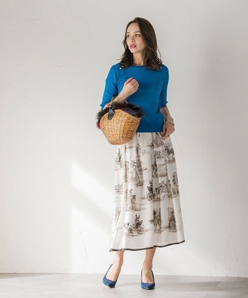 Viaggio Blu / ビアッジョブルー ニット・セーター | LUCINDAリブプルオーバー≪手洗い可能≫ | 詳細27