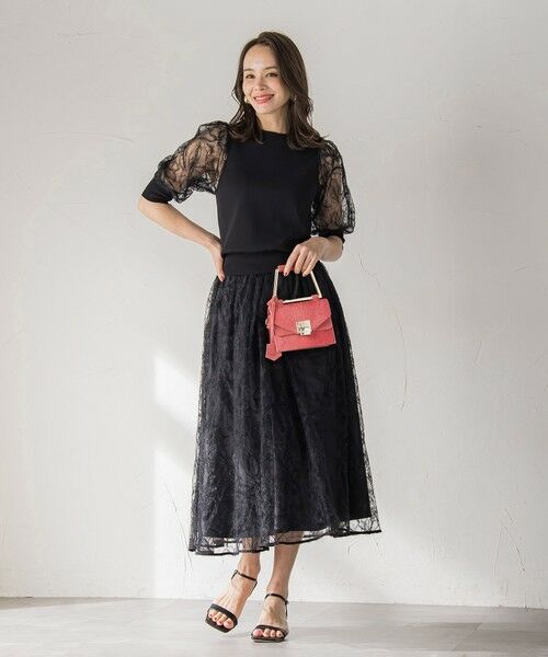 Viaggio Blu / ビアッジョブルー ニット・セーター | フェザーフラワーニット≪手洗い可能≫ | 詳細4