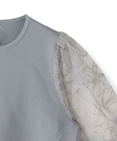 Viaggio Blu / ビアッジョブルー ニット・セーター | フェザーフラワーニット≪手洗い可能≫ | 詳細13