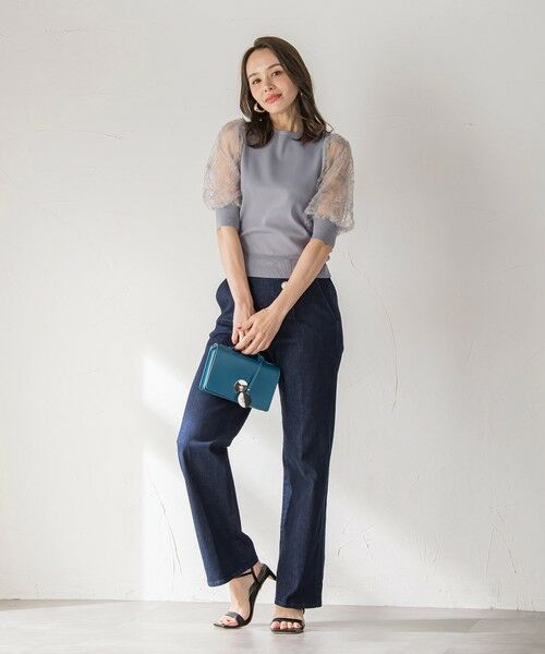 Viaggio Blu / ビアッジョブルー ニット・セーター | フェザーフラワーニット≪手洗い可能≫ | 詳細7