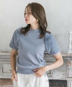 Viaggio Blu / ビアッジョブルー ニット・セーター | ファースリーブハイネックニット≪手洗い可能≫