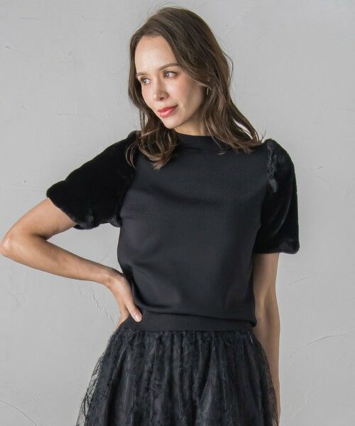 Viaggio Blu / ビアッジョブルー ニット・セーター | ファースリーブハイネックニット≪手洗い可能≫ | 詳細1