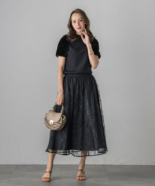 Viaggio Blu / ビアッジョブルー ニット・セーター | ファースリーブハイネックニット≪手洗い可能≫ | 詳細4