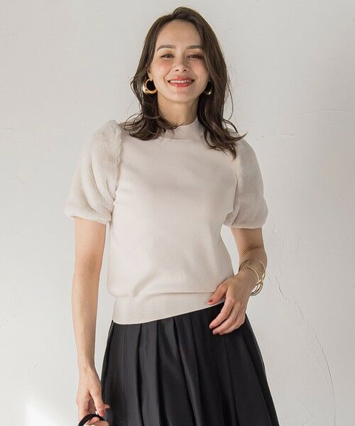 Viaggio Blu / ビアッジョブルー ニット・セーター | ファースリーブハイネックニット≪手洗い可能≫ | 詳細12