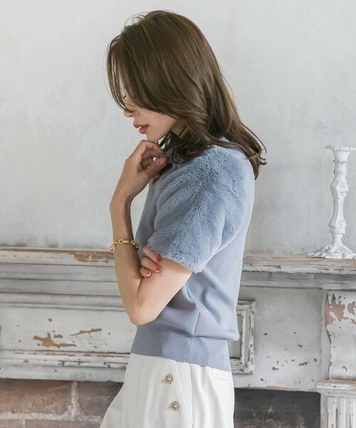 Viaggio Blu / ビアッジョブルー ニット・セーター | ファースリーブハイネックニット≪手洗い可能≫ | 詳細22