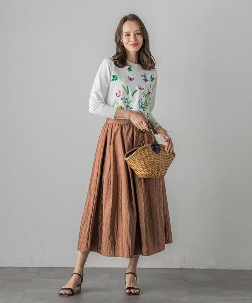 Viaggio Blu / ビアッジョブルー ニット・セーター | バタフライ刺繍ニット≪手洗い可能≫ | 詳細10