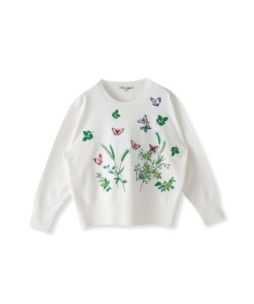 Viaggio Blu / ビアッジョブルー ニット・セーター | バタフライ刺繍ニット≪手洗い可能≫ | 詳細16