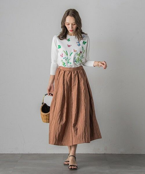 Viaggio Blu / ビアッジョブルー ニット・セーター | バタフライ刺繍ニット≪手洗い可能≫ | 詳細9