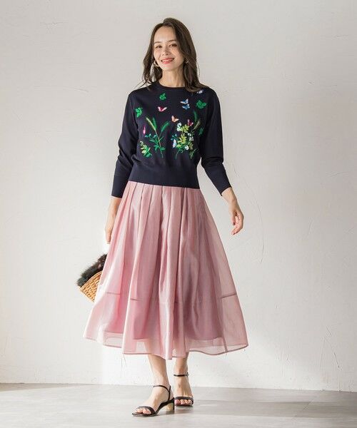 Viaggio Blu / ビアッジョブルー ニット・セーター | バタフライ刺繍ニット≪手洗い可能≫ | 詳細19