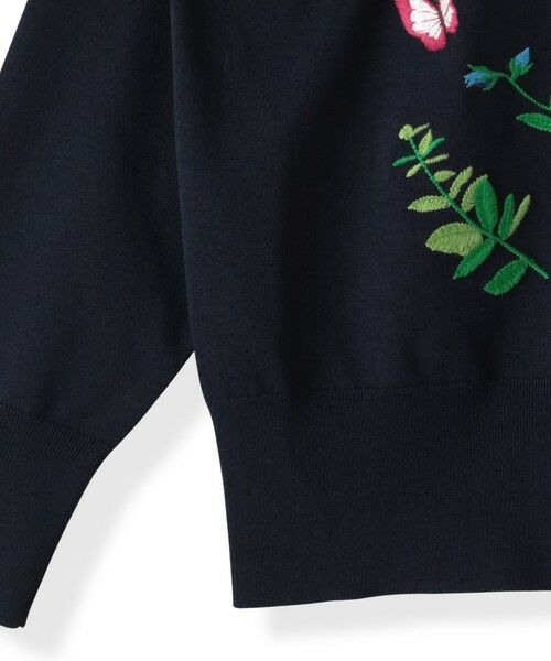 Viaggio Blu / ビアッジョブルー ニット・セーター | バタフライ刺繍ニット≪手洗い可能≫ | 詳細24