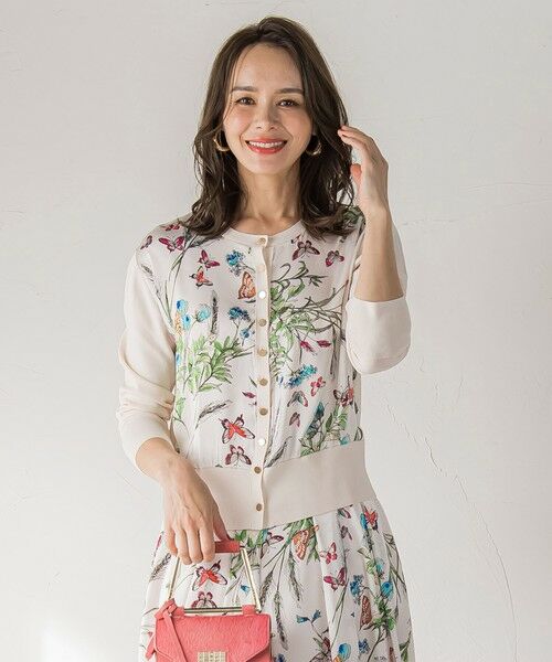 Viaggio Blu / ビアッジョブルー カーディガン・ボレロ | バタフライドッキングカーディガン≪手洗い可能≫ | 詳細1