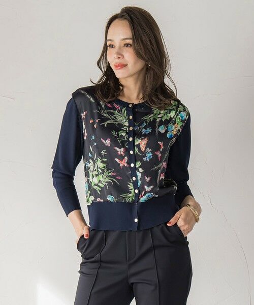 Viaggio Blu / ビアッジョブルー カーディガン・ボレロ | バタフライドッキングカーディガン≪手洗い可能≫ | 詳細9