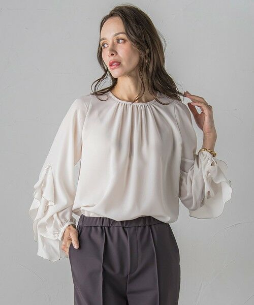 Viaggio Blu / ビアッジョブルー シャツ・ブラウス | ラッフルブラウス≪洗濯機で洗える≫ | 詳細2