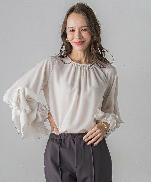 Viaggio Blu / ビアッジョブルー シャツ・ブラウス | ラッフルブラウス≪洗濯機で洗える≫ | 詳細3