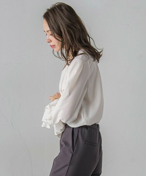 Viaggio Blu / ビアッジョブルー シャツ・ブラウス | ラッフルブラウス≪洗濯機で洗える≫ | 詳細4