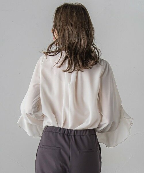 Viaggio Blu / ビアッジョブルー シャツ・ブラウス | ラッフルブラウス≪洗濯機で洗える≫ | 詳細5