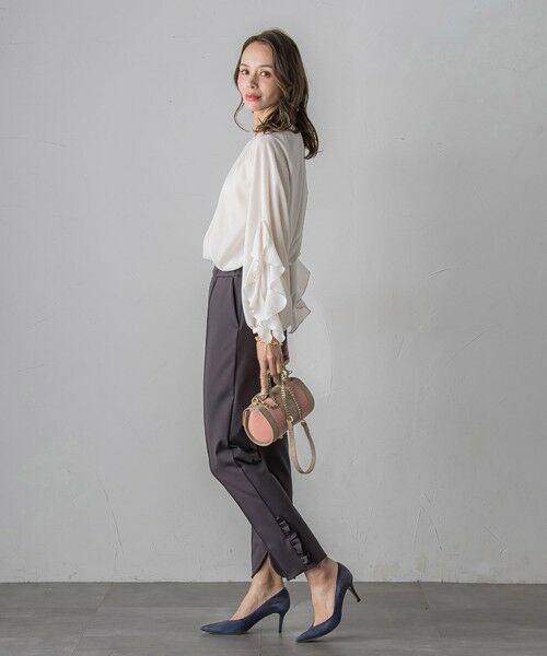 Viaggio Blu / ビアッジョブルー シャツ・ブラウス | ラッフルブラウス≪洗濯機で洗える≫ | 詳細8