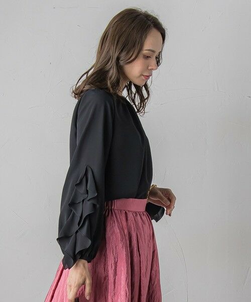 Viaggio Blu / ビアッジョブルー シャツ・ブラウス | ラッフルブラウス≪洗濯機で洗える≫ | 詳細16