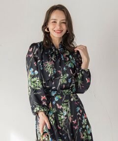 Viaggio Blu / ビアッジョブルー シャツ・ブラウス | バタフライプリントブラウス≪洗濯機で洗える≫