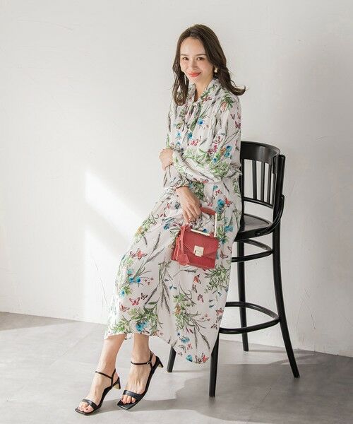 Viaggio Blu / ビアッジョブルー シャツ・ブラウス | バタフライプリントブラウス≪洗濯機で洗える≫ | 詳細10