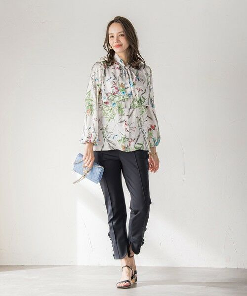 Viaggio Blu / ビアッジョブルー シャツ・ブラウス | バタフライプリントブラウス≪洗濯機で洗える≫ | 詳細5