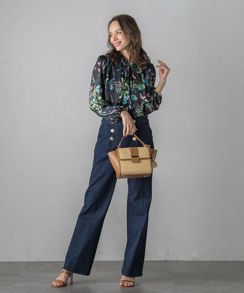 Viaggio Blu / ビアッジョブルー シャツ・ブラウス | バタフライプリントブラウス≪洗濯機で洗える≫ | 詳細23