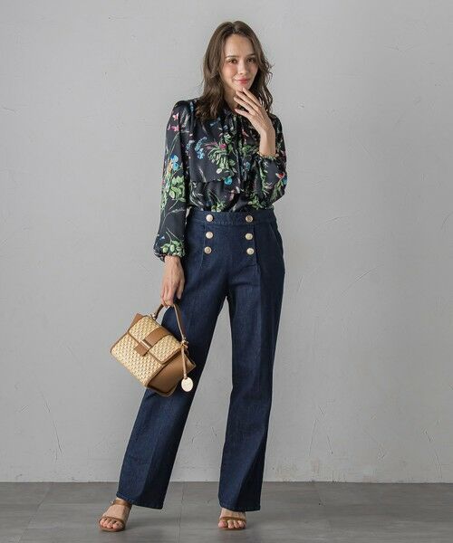 Viaggio Blu / ビアッジョブルー シャツ・ブラウス | バタフライプリントブラウス≪洗濯機で洗える≫ | 詳細26