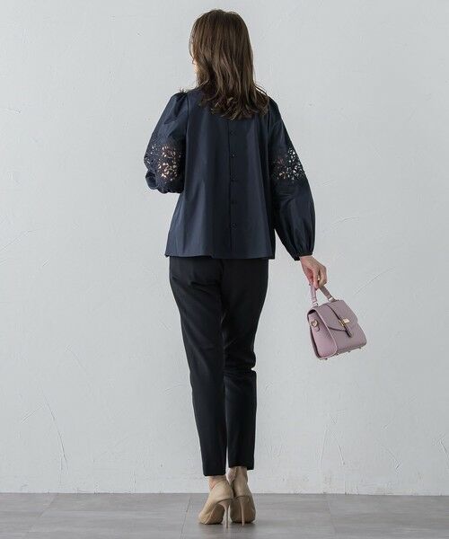 Viaggio Blu / ビアッジョブルー シャツ・ブラウス | 袖レースブラウス≪洗濯機で洗える≫ | 詳細10