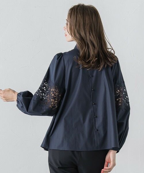 Viaggio Blu / ビアッジョブルー シャツ・ブラウス | 袖レースブラウス≪洗濯機で洗える≫ | 詳細6
