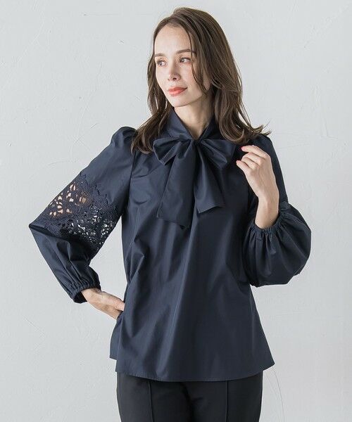 Viaggio Blu / ビアッジョブルー シャツ・ブラウス | 袖レースブラウス≪洗濯機で洗える≫ | 詳細7