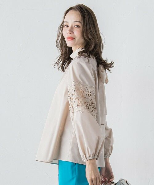 Viaggio Blu / ビアッジョブルー シャツ・ブラウス | 袖レースブラウス≪洗濯機で洗える≫ | 詳細15