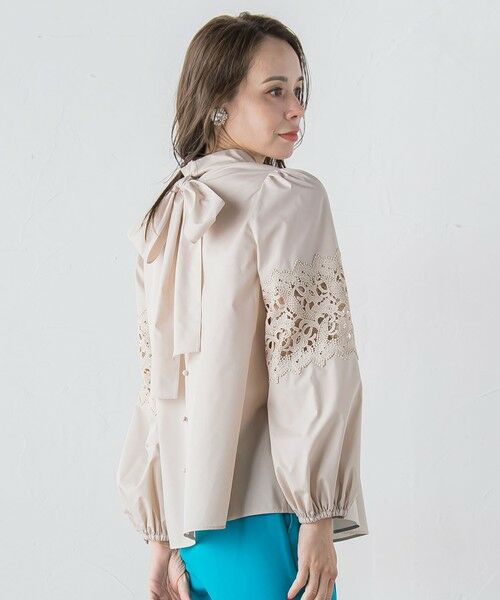 Viaggio Blu / ビアッジョブルー シャツ・ブラウス | 袖レースブラウス≪洗濯機で洗える≫ | 詳細16