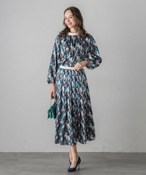 Viaggio Blu / ビアッジョブルー シャツ・ブラウス | ビルディング柄ブラウス≪洗濯機で洗える≫ | 詳細7