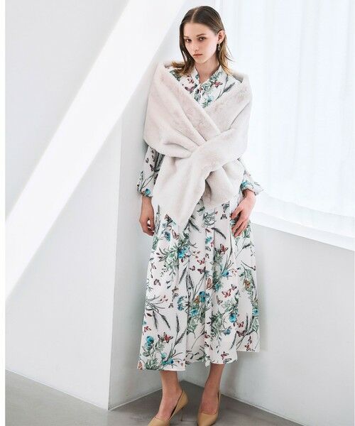 Viaggio Blu / ビアッジョブルー マフラー・ショール・スヌード・ストール | フェイクファーストール≪手洗い可能≫ | 詳細1