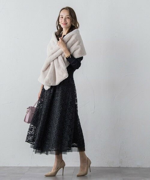 Viaggio Blu / ビアッジョブルー マフラー・ショール・スヌード・ストール | フェイクファーストール≪手洗い可能≫ | 詳細10