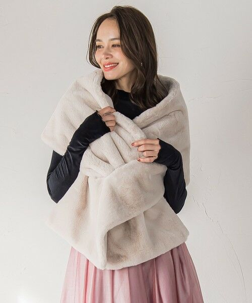 Viaggio Blu / ビアッジョブルー マフラー・ショール・スヌード・ストール | フェイクファーストール≪手洗い可能≫ | 詳細2