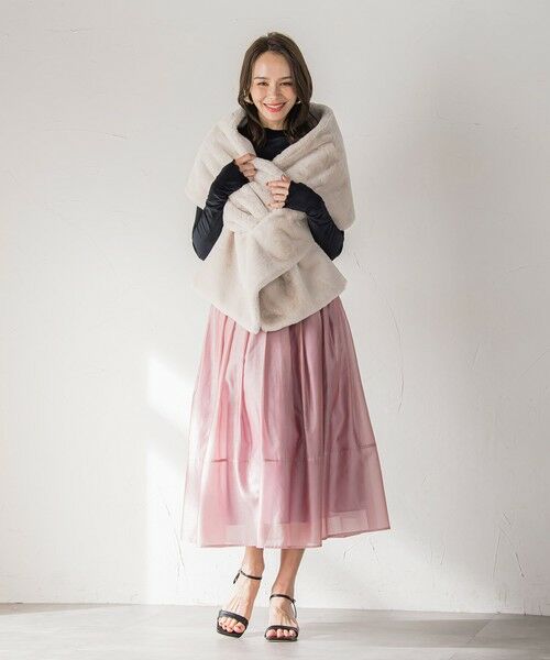 Viaggio Blu / ビアッジョブルー マフラー・ショール・スヌード・ストール | フェイクファーストール≪手洗い可能≫ | 詳細4