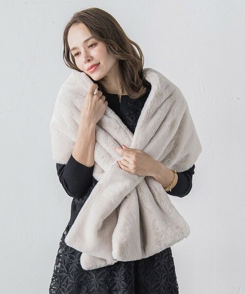 Viaggio Blu / ビアッジョブルー マフラー・ショール・スヌード・ストール | フェイクファーストール≪手洗い可能≫ | 詳細6