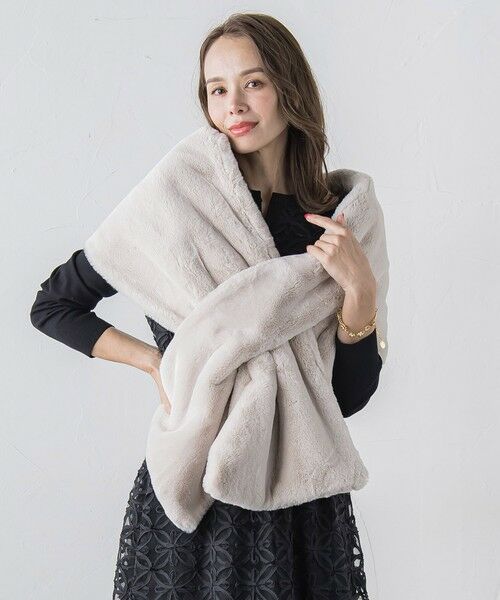 Viaggio Blu / ビアッジョブルー マフラー・ショール・スヌード・ストール | フェイクファーストール≪手洗い可能≫ | 詳細8